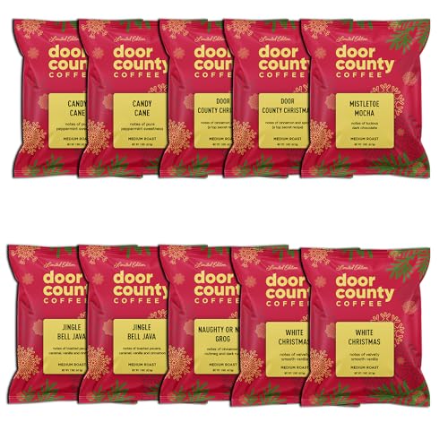 Holiday Coffee Sampler Pack - 12 Gourmet Flavored Bags