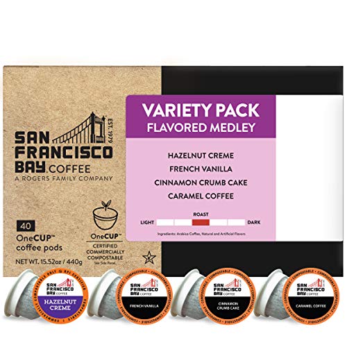 Variety Pack of Compostable Coffee Pods - Flavored
