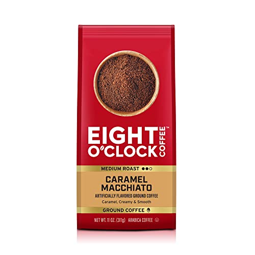 Delicious Eight O'Clock Caramel Macchiato Coffee, 11oz