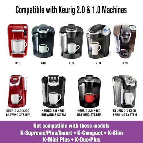 Black and Purple Reusable Coffee Pods for Makers (4 Pack)