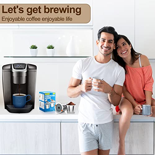 Stainless Steel Reusable K Cups for Keurig Coffee Makers (2 Packs)