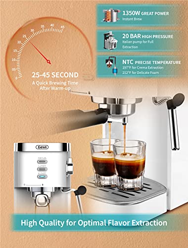 Gevi 20 Bar Espresso Machine with Milk Frother