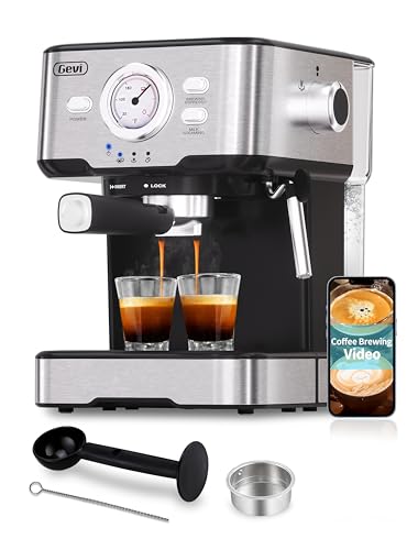 Gevi 15 Bar Espresso Machine with Milk Foaming Wand