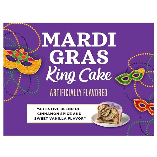 Mardi Gras King Cake Coffee: 12oz Ground, Medium Roast