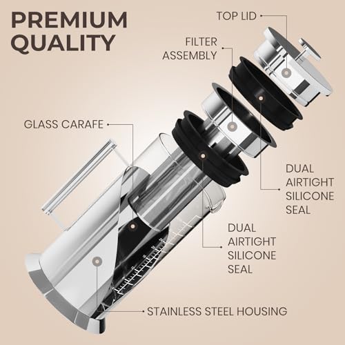 Cafe Du Chateau Iced Coffee Maker - Stainless Steel