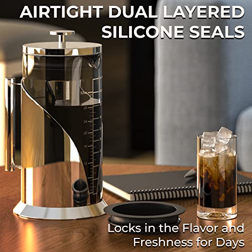 Cafe Du Chateau Iced Coffee Maker - Stainless Steel