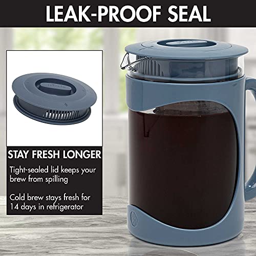 Primula Burke Deluxe Cold Brew Coffee Maker, Blue