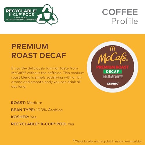 McCafe Decaf K-Cup Pods, 32 Count