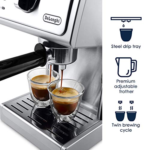 15" Stainless Steel Espresso and Cappuccino Machine