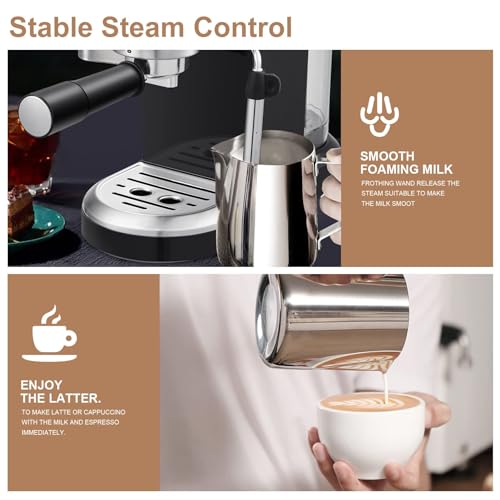 Geek Chef High Performance Espresso Machine with Multiple Functions