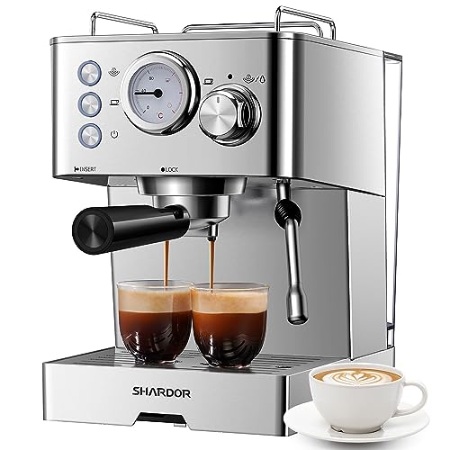 SHARDOR 15 Bar Espresso Machine with Milk Frother