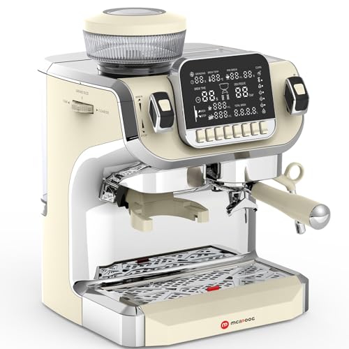 Mcilpoog Espresso Machine with Milk Frother - Automatic & Powerful
