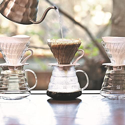 Hario V60 Glass Coffee Dripper Pour Over Cone Coffee Maker Size 03, Black