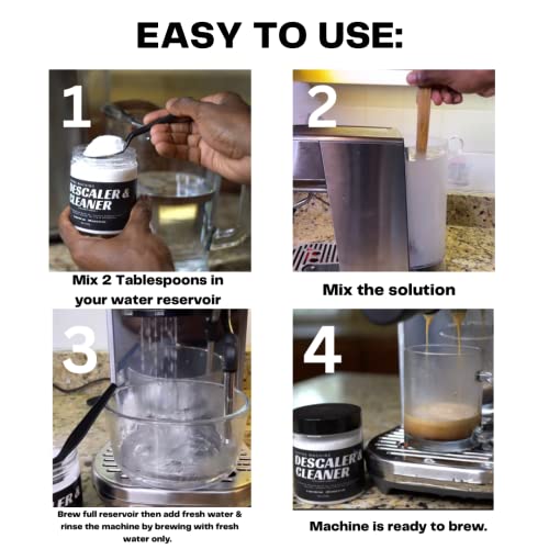 Universal Coffee Machine Descaler and Cleaner - Made in USA