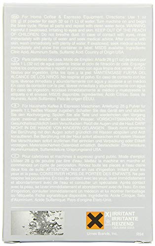 Urnex Dezcal Coffee & Espresso Descaler - 2 Pack