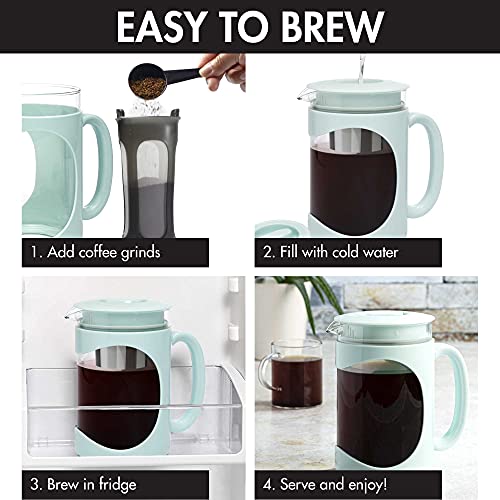 Deluxe Cold Brew Iced Coffee Maker, Comfort Grip
