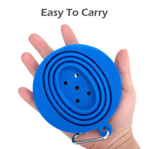 Silicone Pour Over Coffee Dripper Set - Red+Blue