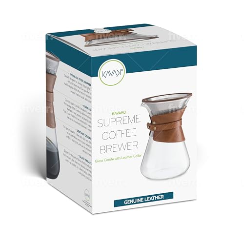 Kavako Glass Coffee Maker with Stainless Steel Filter
