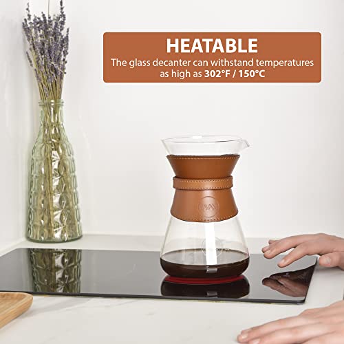 Kavako Glass Coffee Maker with Stainless Steel Filter