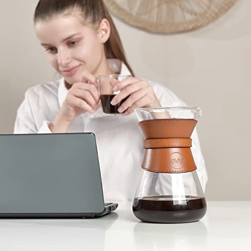 Kavako Glass Coffee Maker with Stainless Steel Filter
