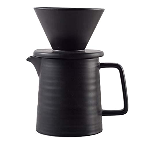 Premium Black Ceramic V60 Pour Over Coffee Maker