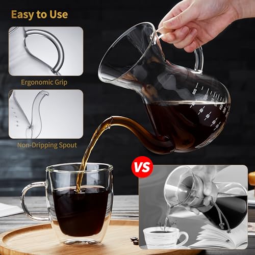 Unbreakable Pour Over Coffee Maker - Glass Carafe