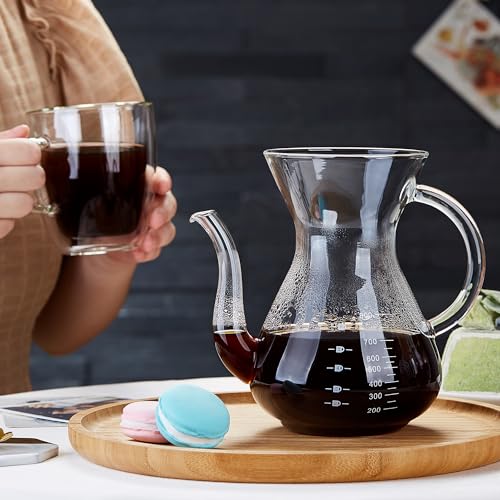 Unbreakable Pour Over Coffee Maker - Glass Carafe