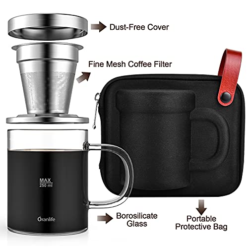 Portable Stainless Steel Pour Over Coffee Maker Set
