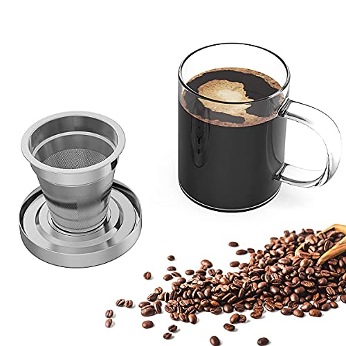 Portable Stainless Steel Pour Over Coffee Maker Set