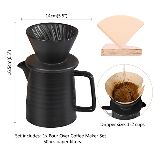 Sunormi Ceramic Pour Over Coffee Maker Set