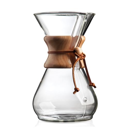 Chemex Classic Pour-Over Glass Coffeemaker - 8-Cup