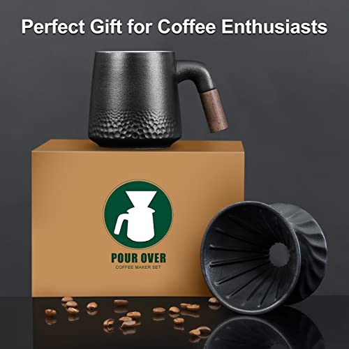 PARACITY Coffee Maker Set: Pour Over Brewer & Mug
