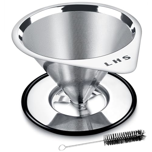 Stainless Steel Coffee Filter - 1-2 Cup Reusable Dripper
