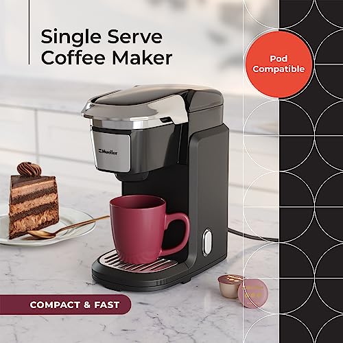 Mueller Single Serve Coffee Maker: Pod Brewer, 10oz