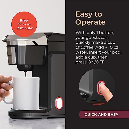 Mueller Single Serve Coffee Maker: Pod Brewer, 10oz