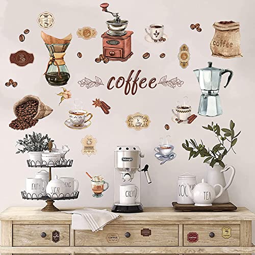 Stylish Coffee Wall Stickers for Coffee Lovers