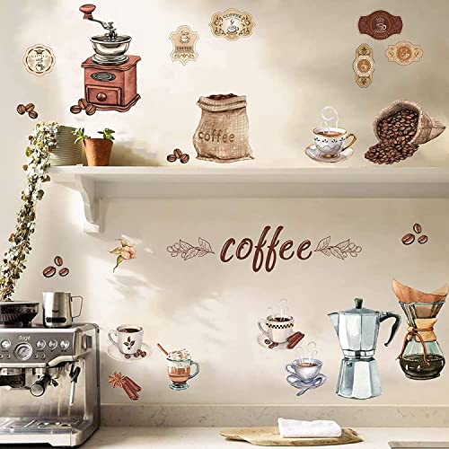Stylish Coffee Wall Stickers for Coffee Lovers