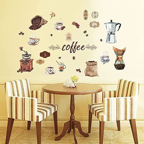 Stylish Coffee Wall Stickers for Coffee Lovers