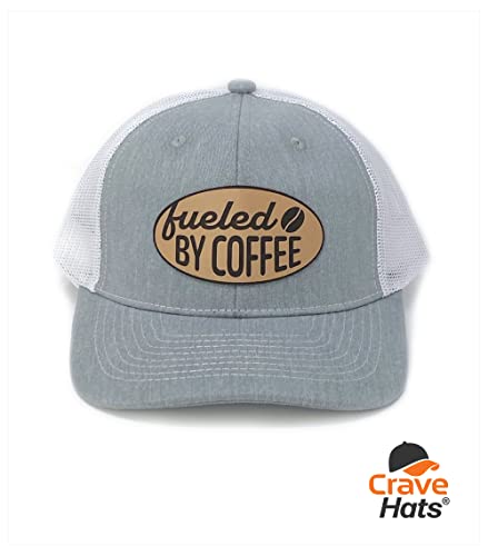 Crave Hats Coffee Trucker Hat, Gray/White