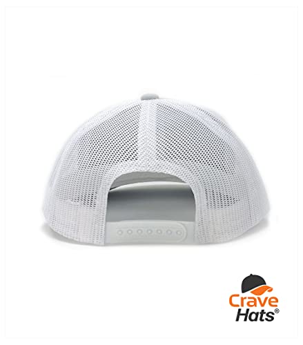 Crave Hats Coffee Trucker Hat, Gray/White