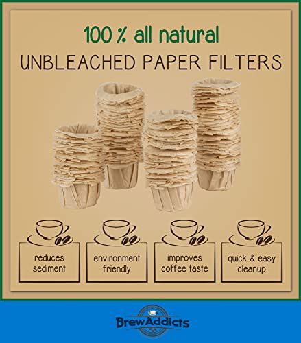 Single-use Brown Coffee Filters, 300 Count