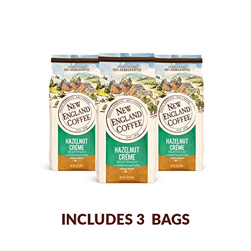 Hazelnut Creme Decaf Ground Coffee, Medium-Roast 10oz (Pack of 3)