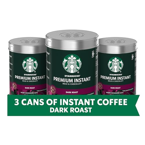 Starbucks Dark Roast Instant Coffee - 3 Tins