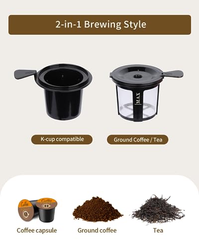 Teglu Reusable K Cups and Ground Coffee Filter