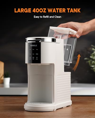KIDISLE 3 in 1 Coffee Maker with Brew Sizes, Water Reservoir