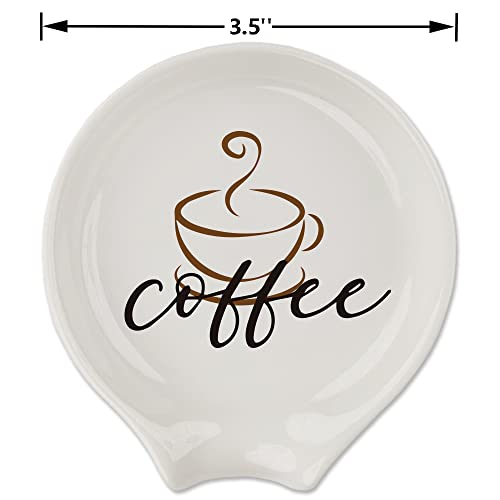 Engraved Coffee Spoon Rest for Coffee Lovers