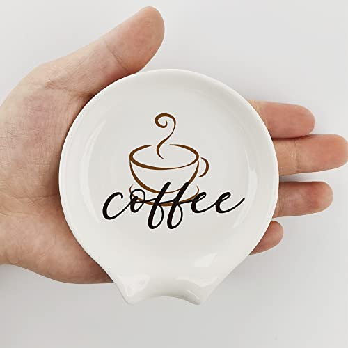 Engraved Coffee Spoon Rest for Coffee Lovers
