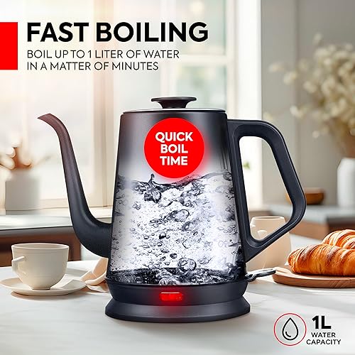 Mueller Electric Gooseneck Kettle & Pour Over Coffee Maker