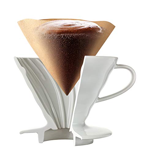 Hario V60 Pour Over Set - Ceramic Dripper, Glass Server