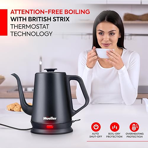 Mueller Electric Gooseneck Kettle & Pour Over Coffee Maker